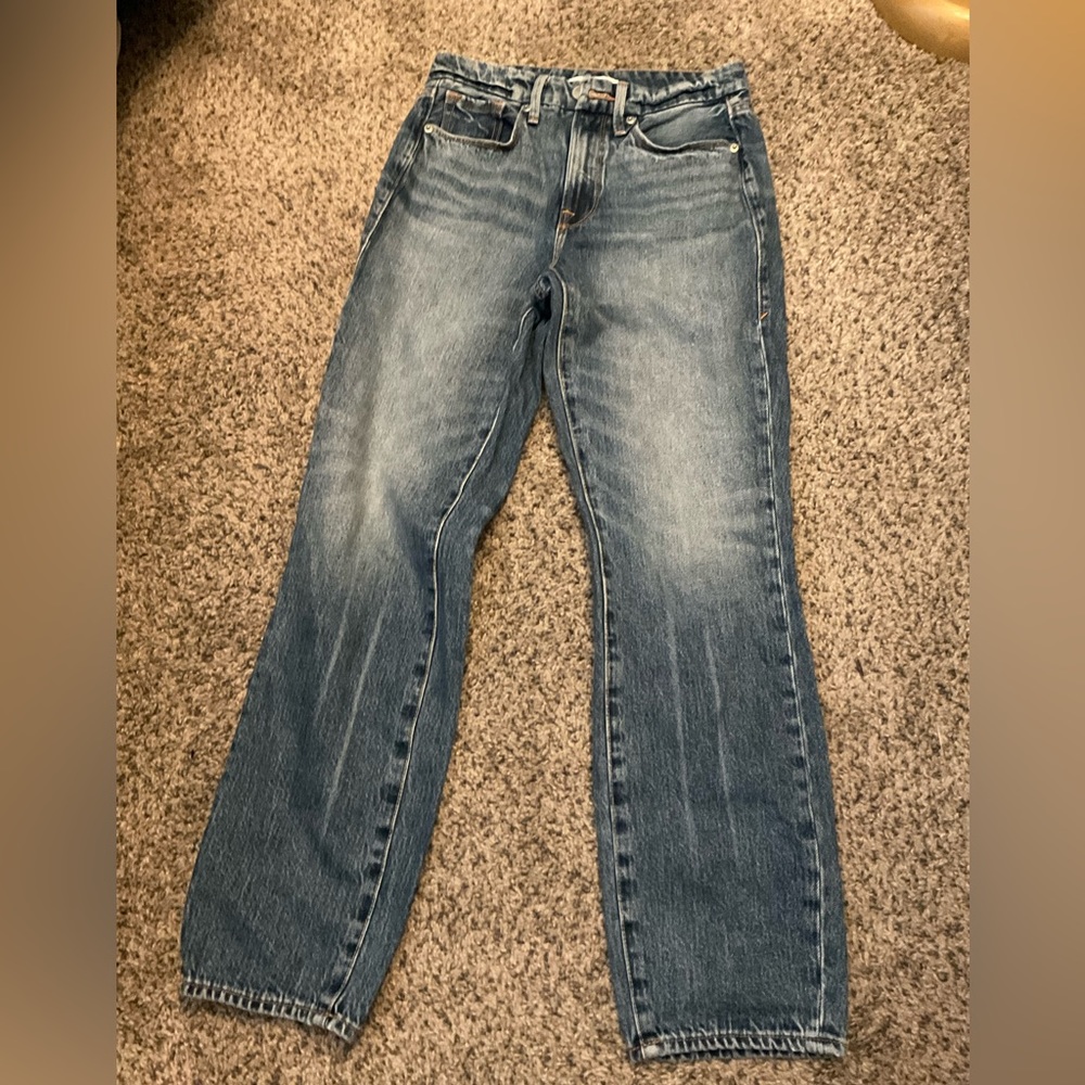 Good American Women’s straight leg denim Jeans - size 24